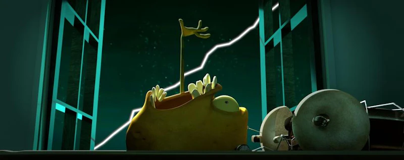 Attack of the Potato Clock — production still