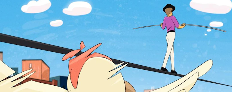 The Amazing Airwalker — production still