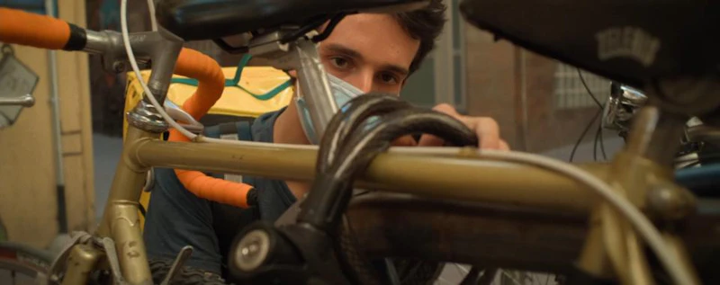 The Bike — production still