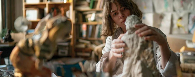 Showing Up — production still